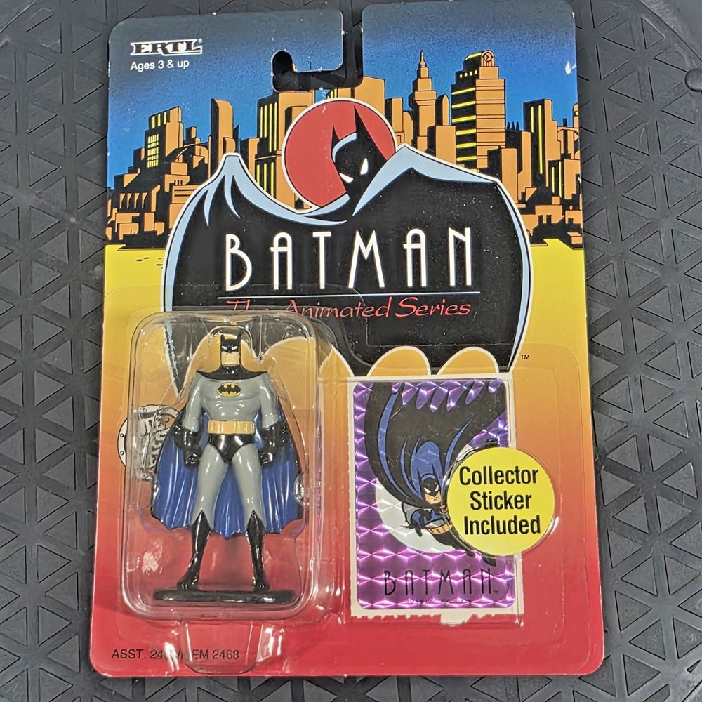 Unopened Batman the Animated Series Action Figure Collector Sticker Box Has Wear
